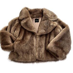 Marciano Guess Gwenda Faux Fur Jacket in Brown